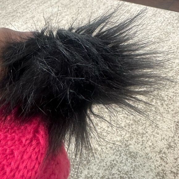 Mayoral Cable Knit Pink Pom Pom Hat 51 - Picture 4 of 7